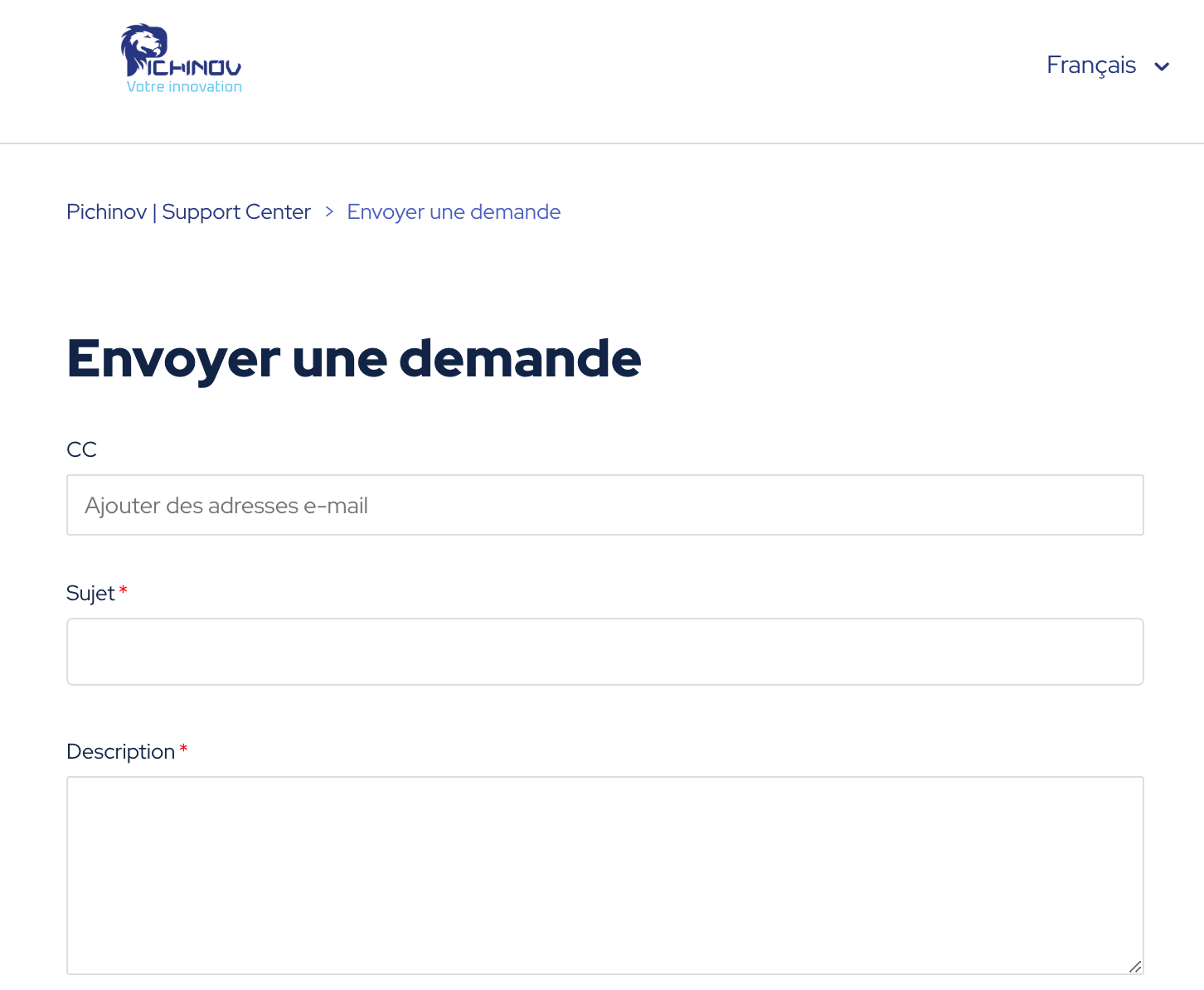 envoyer demande